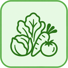 Fresh Greens & Vegetables icon